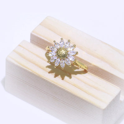 Sunflower Ring (Adjustable)
